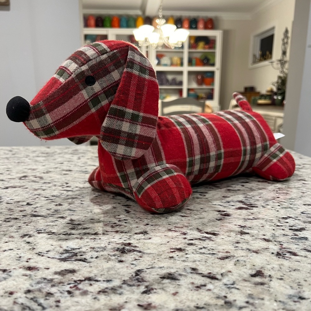 Decorative dachshund plush-weighted